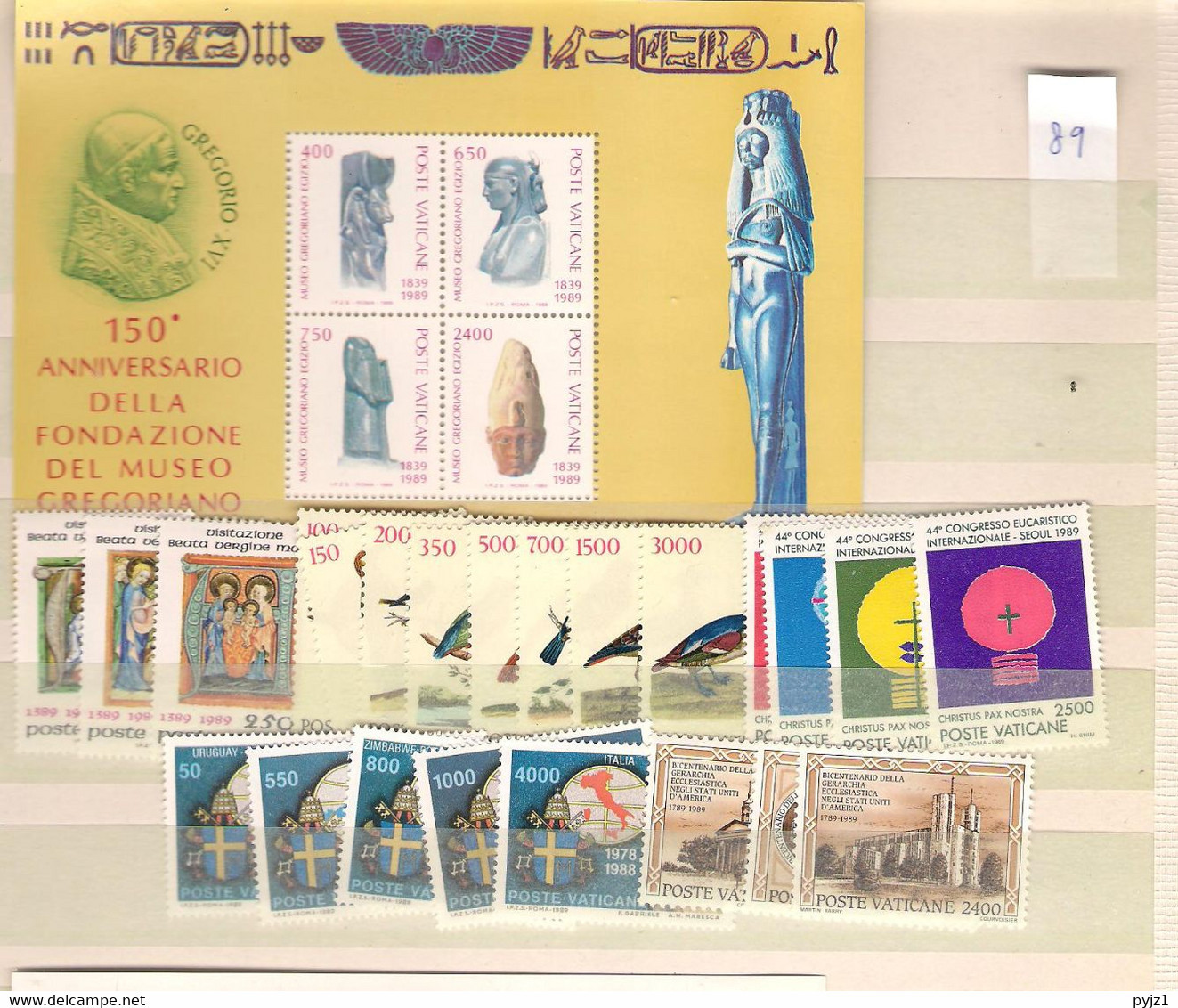 1989 MNH Vaticano, Vatikanstaat, Year Collection, Postfris** - Años Completos