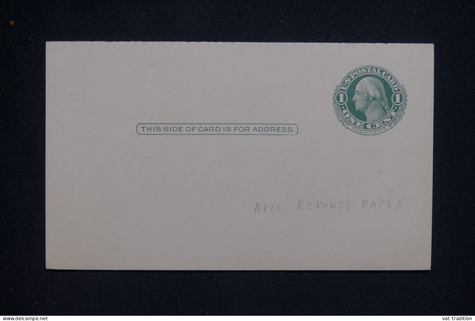 ETATS UNIS - Entier Postal + Réponse, Non Utilisé - L 143566 - 1921-40