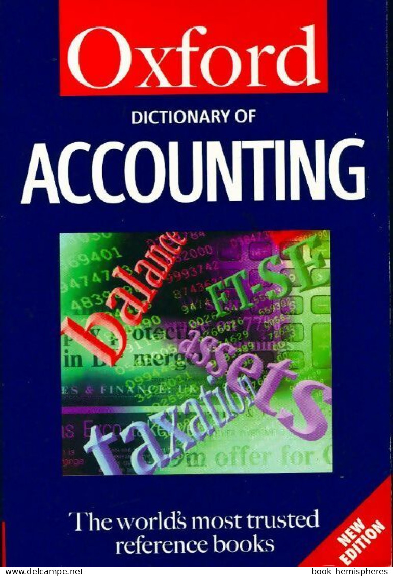 Dictionary Of Accounting De Inconnu (1999) - Contabilidad/Gestión