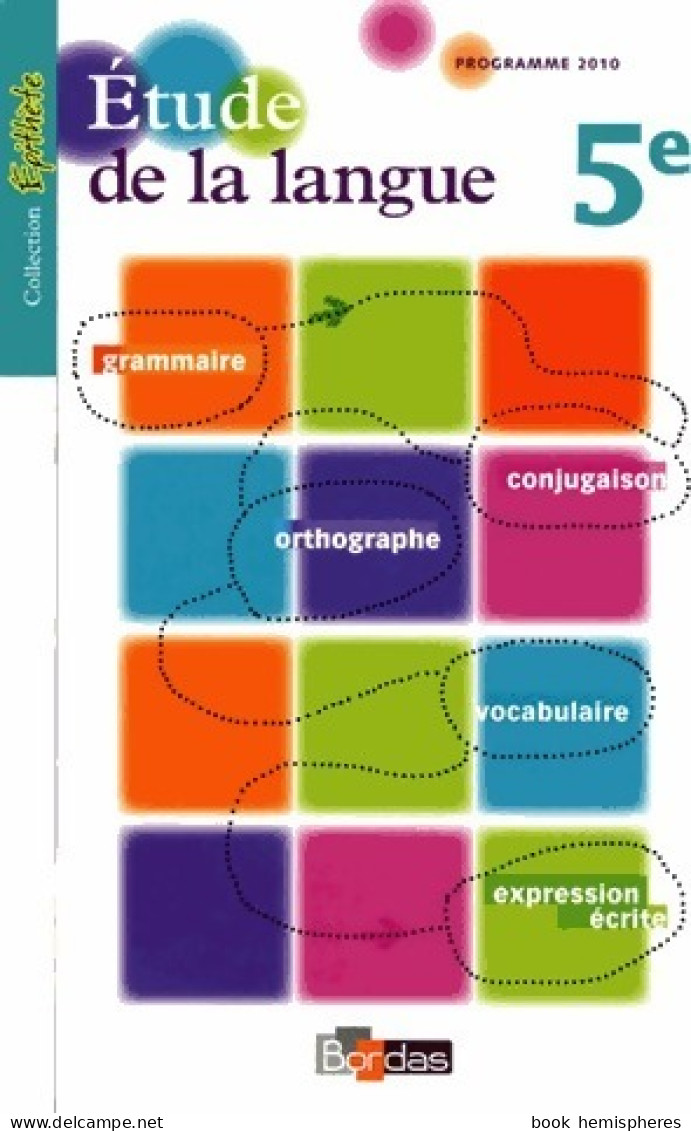 Étude De La Langue 5e De Jo&euml;lle Paul (2010) - 6-12 Ans