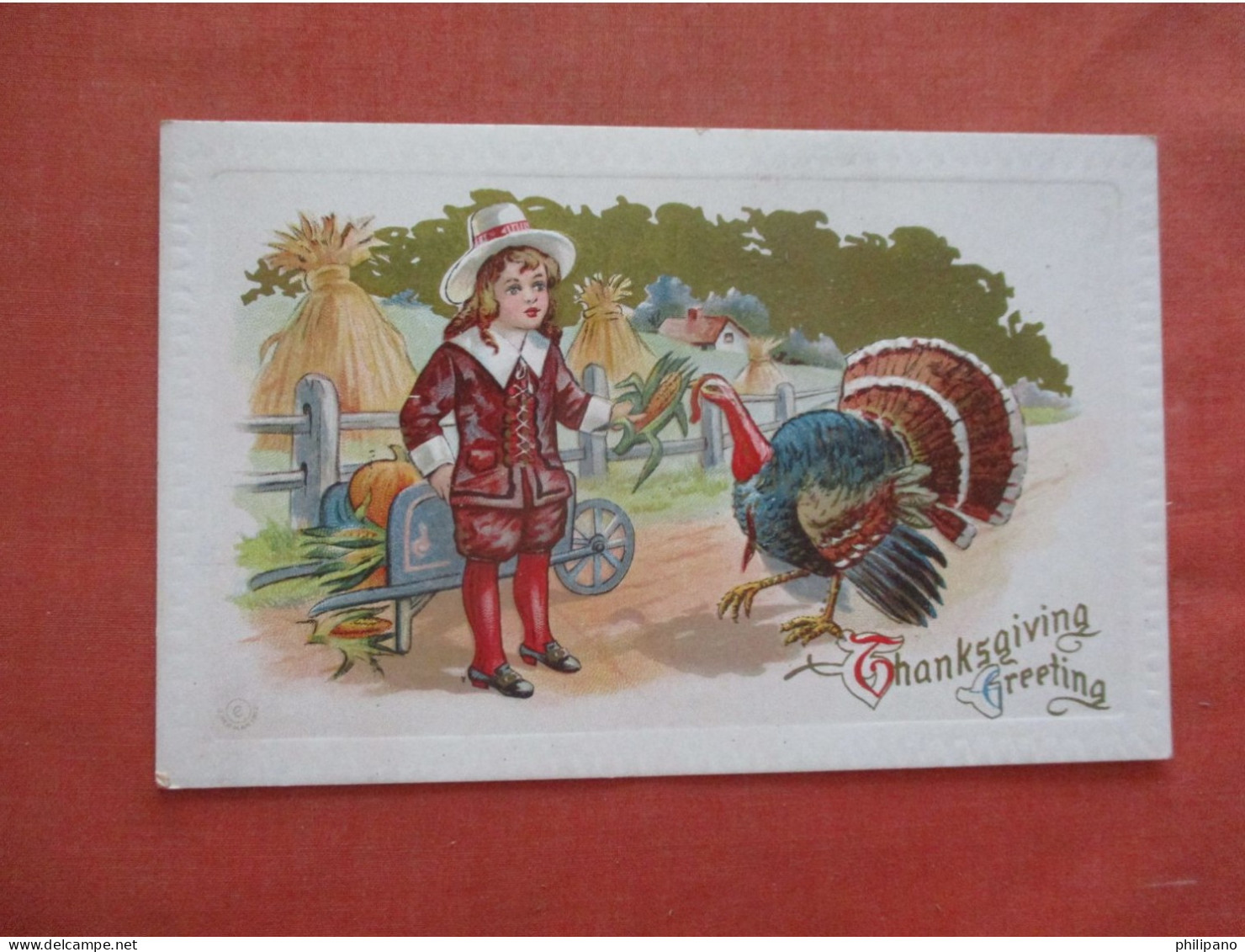 Embossed  Thanksgiving      Ref 6045 - Thanksgiving