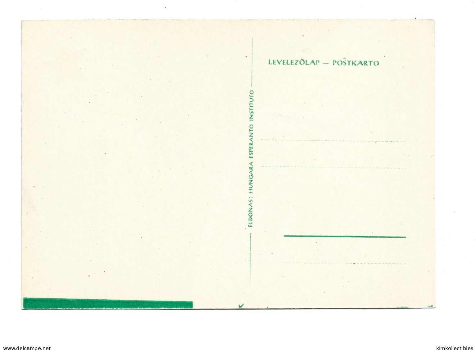 ESPERANTO UNUSED PC POSTCARD - HUNGARY - Esperanto