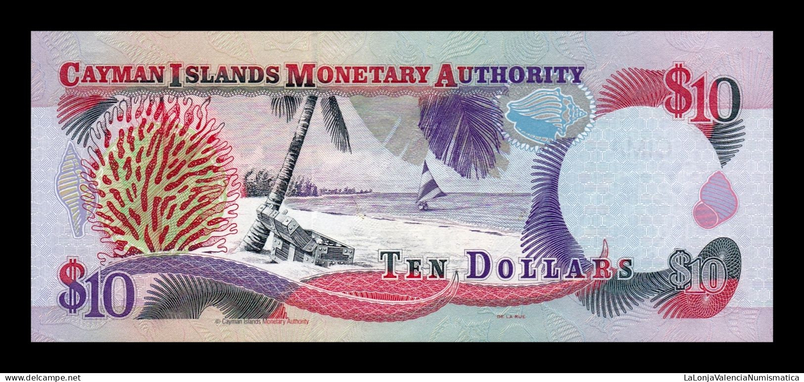 Islas Caimán Cayman 10 Dollars Elizabeth II 2001 Pick 28 Sc Unc - Kaimaninseln