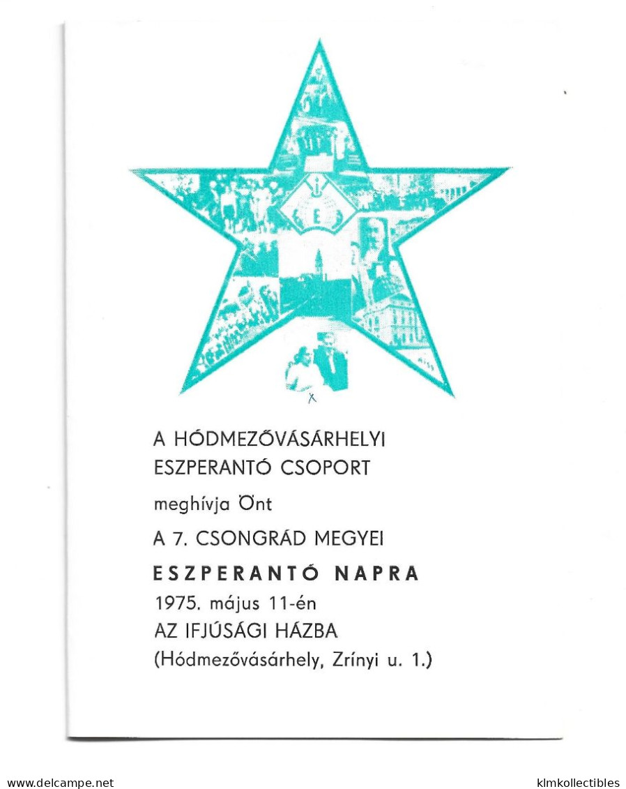 ESPERANTO UNUSED PC POSTCARD - HUNGARY - Esperanto