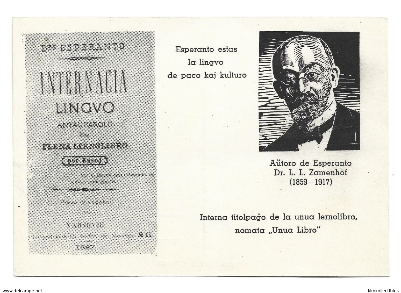 ESPERANTO UNUSED PC POSTCARD - HUNGARY - Esperanto