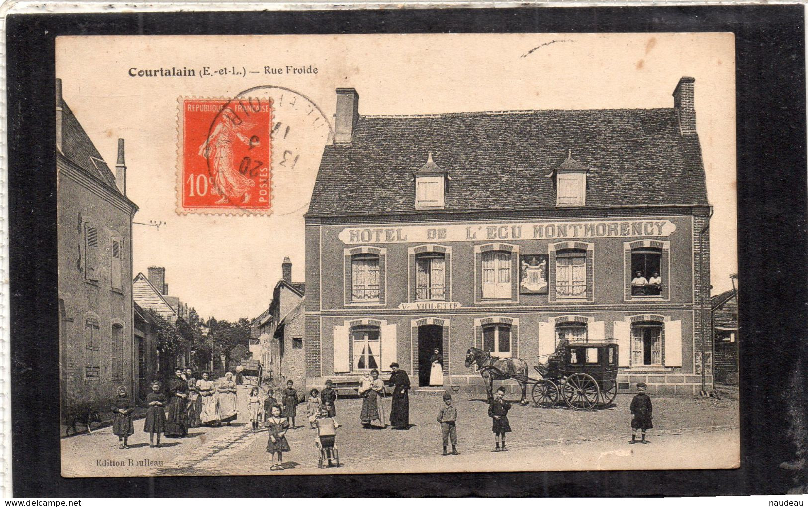 COURTALAIN (28) Rue Froide Hôtel De L'Ecu MONTMORENCY - Courtalain