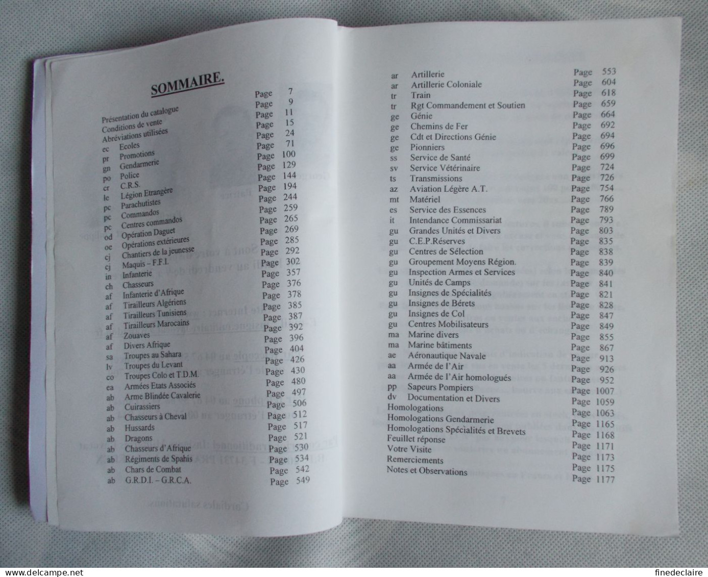 Catalogue - Insignes Militaires Lavocat 2003 - 1184 Pages - Francia