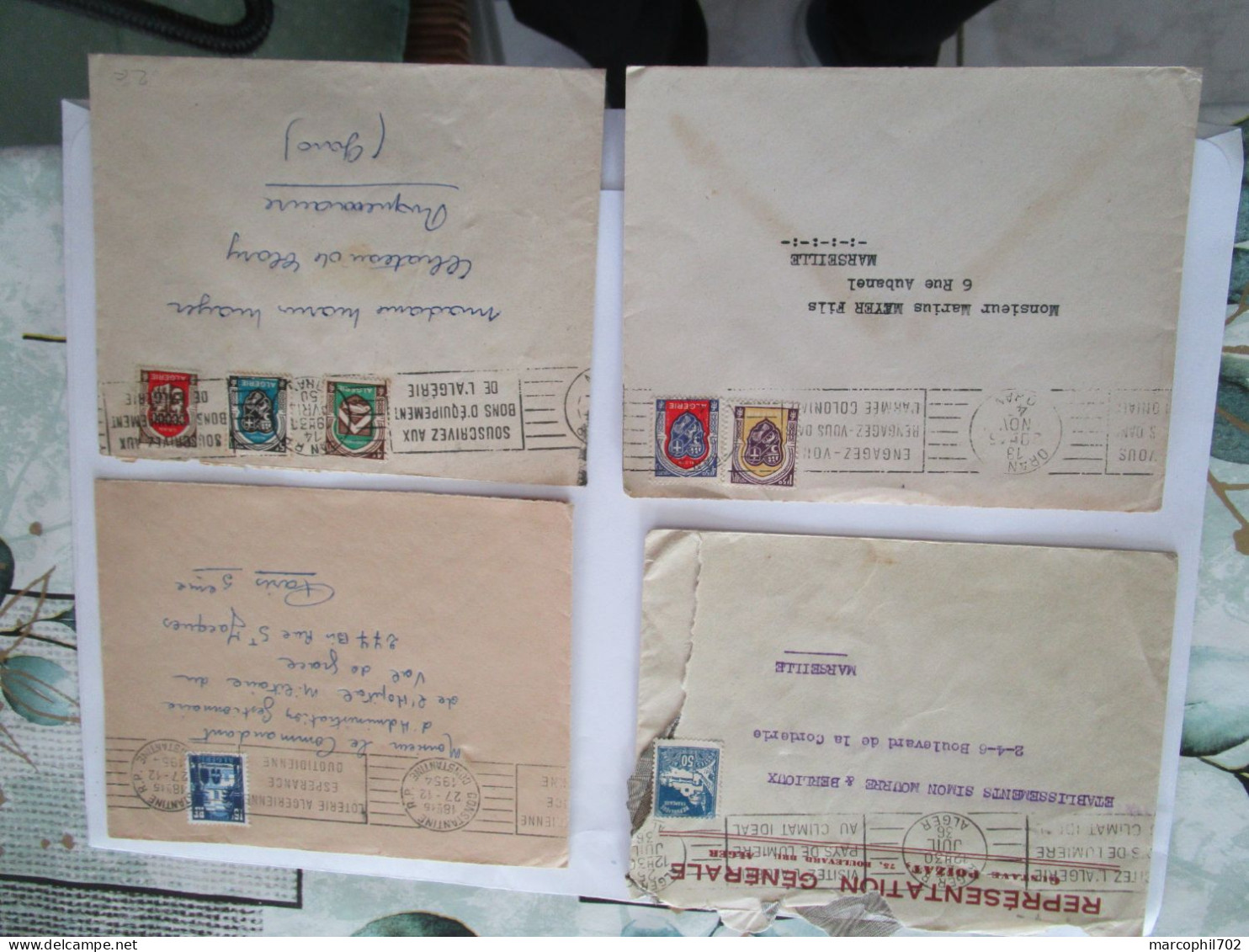 Lot De 16 Lettres D'algerie Avant Ou Apres Independence Voir Les Photos - Collections, Lots & Séries
