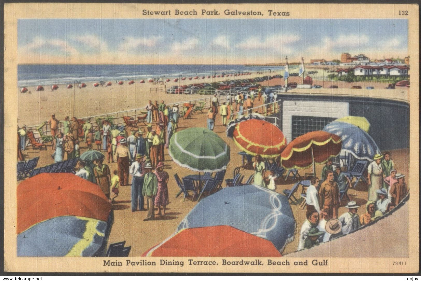 USA - GALVESTON  BEACH  PARK - 1954 - Galveston