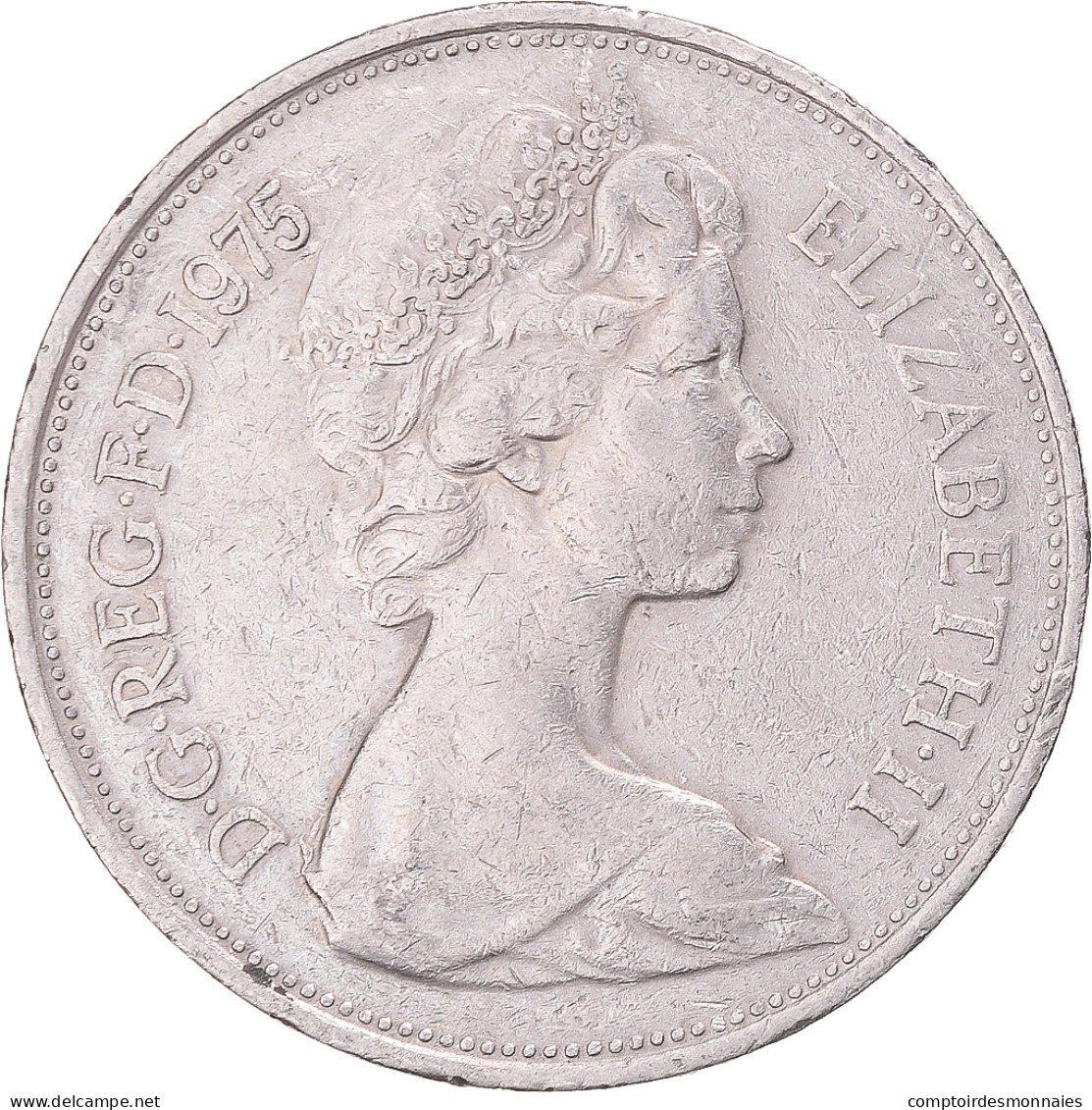 Monnaie, Grande-Bretagne, 10 New Pence, 1975 - 10 Pence & 10 New Pence