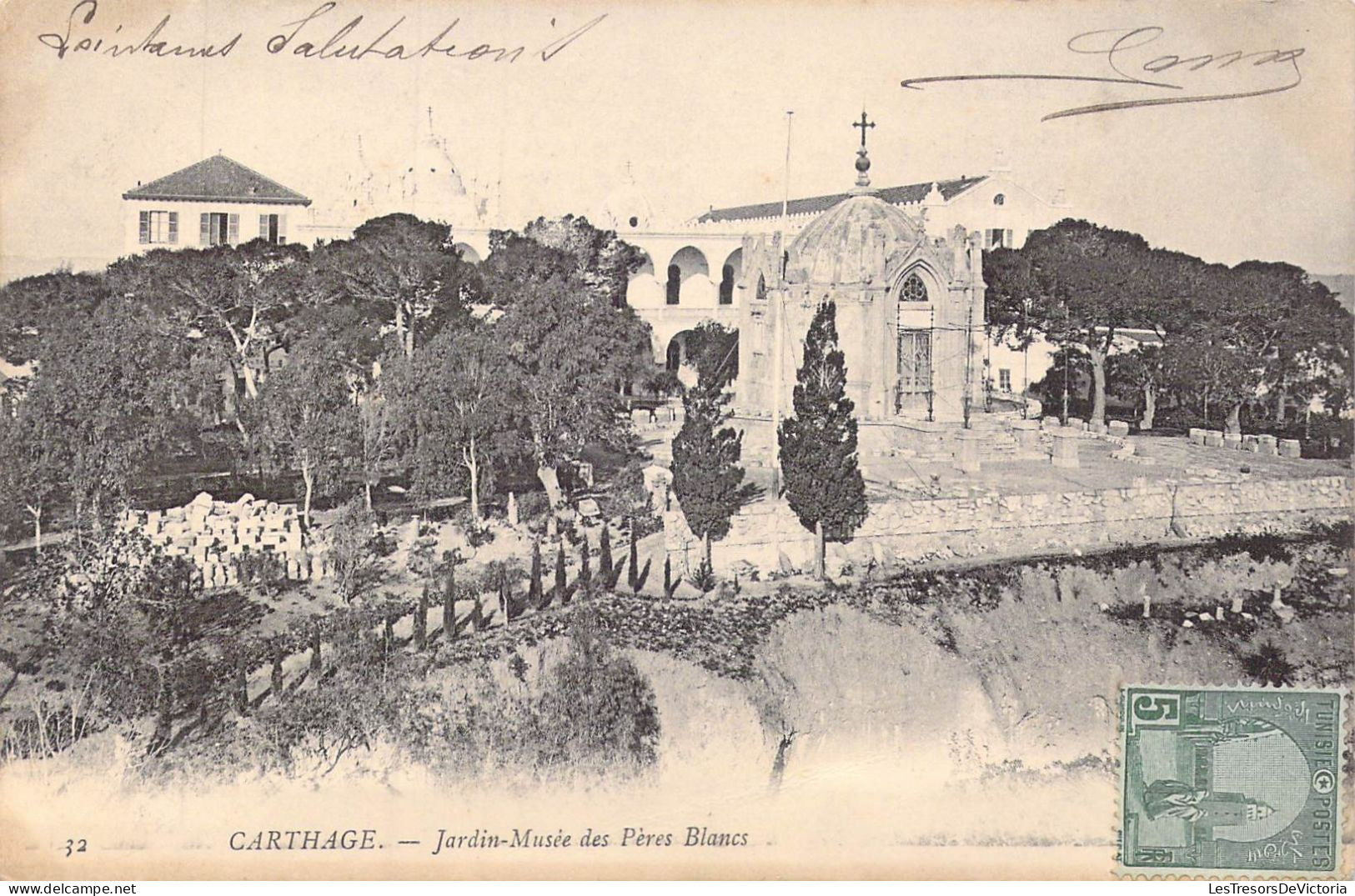 TUNISIE - Carthage - Jardin-Musée Des Pères Blancs - Carte Postale Ancienne - Tunisia