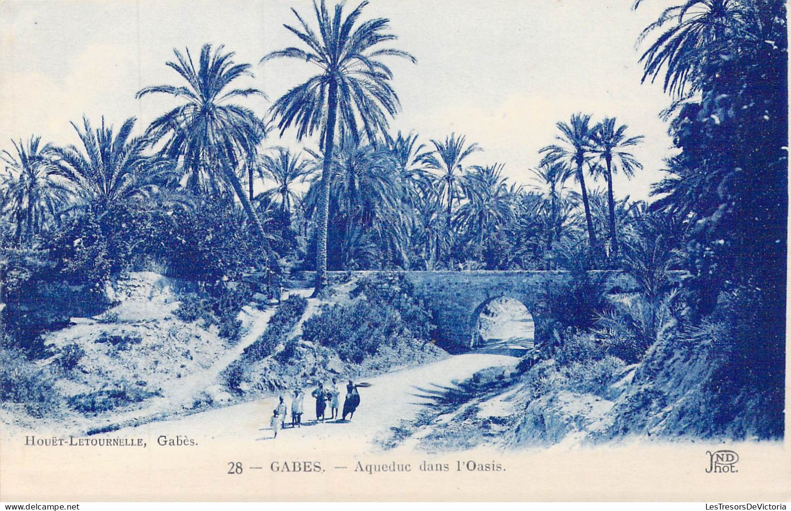 TUNISIE - Gabes - Aqueduc Dans L'Oasis - Carte Postale Ancienne - Tunesien
