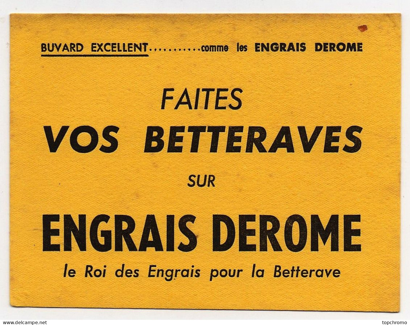 Buvard Faites Vos Betteraves Sur Engrais Derome - Farm