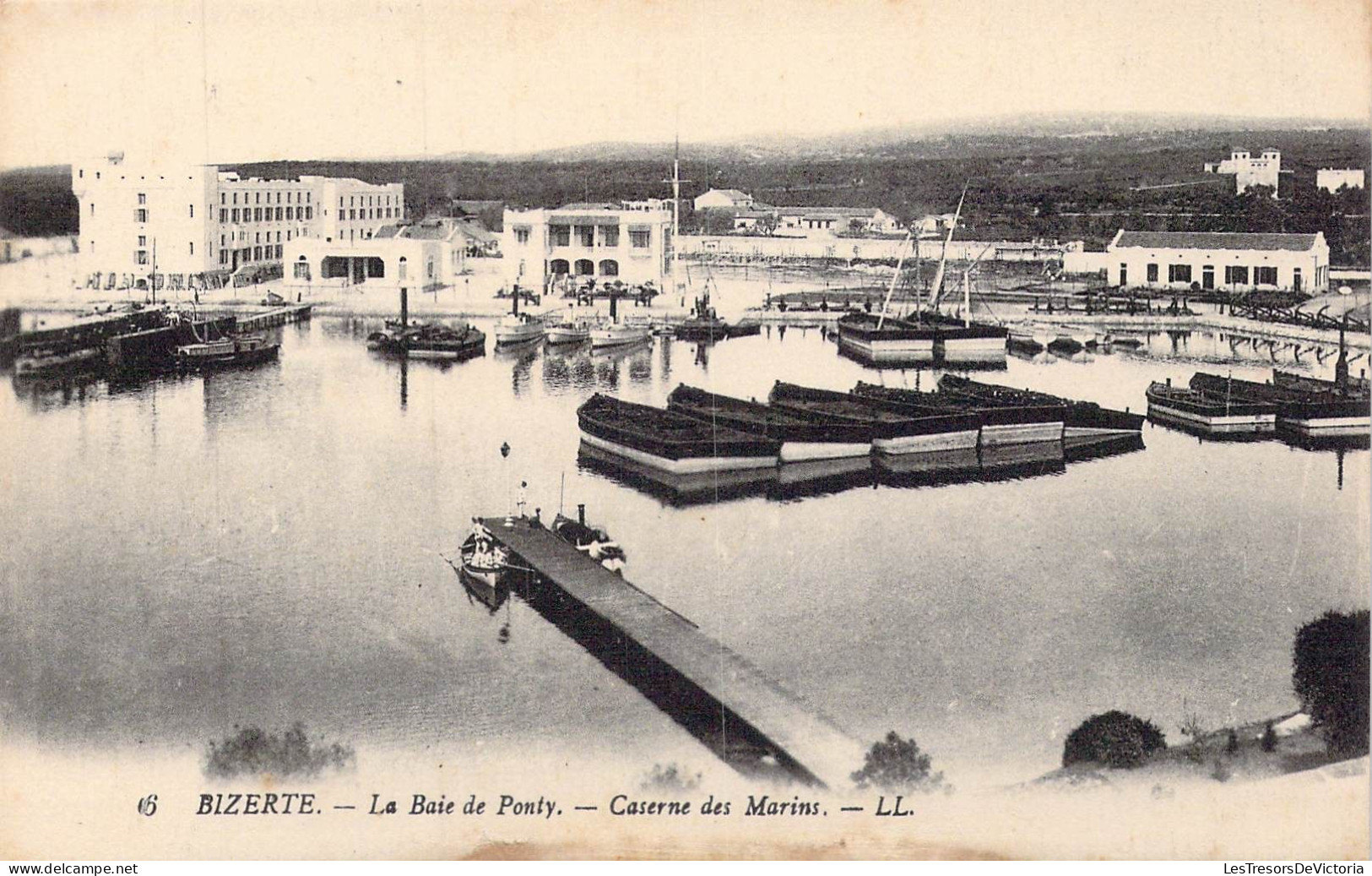 TUNISIE - Bizerte - La Baie De Ponty - Caserne Des Marins - Carte Postale Ancienne - Tunisia