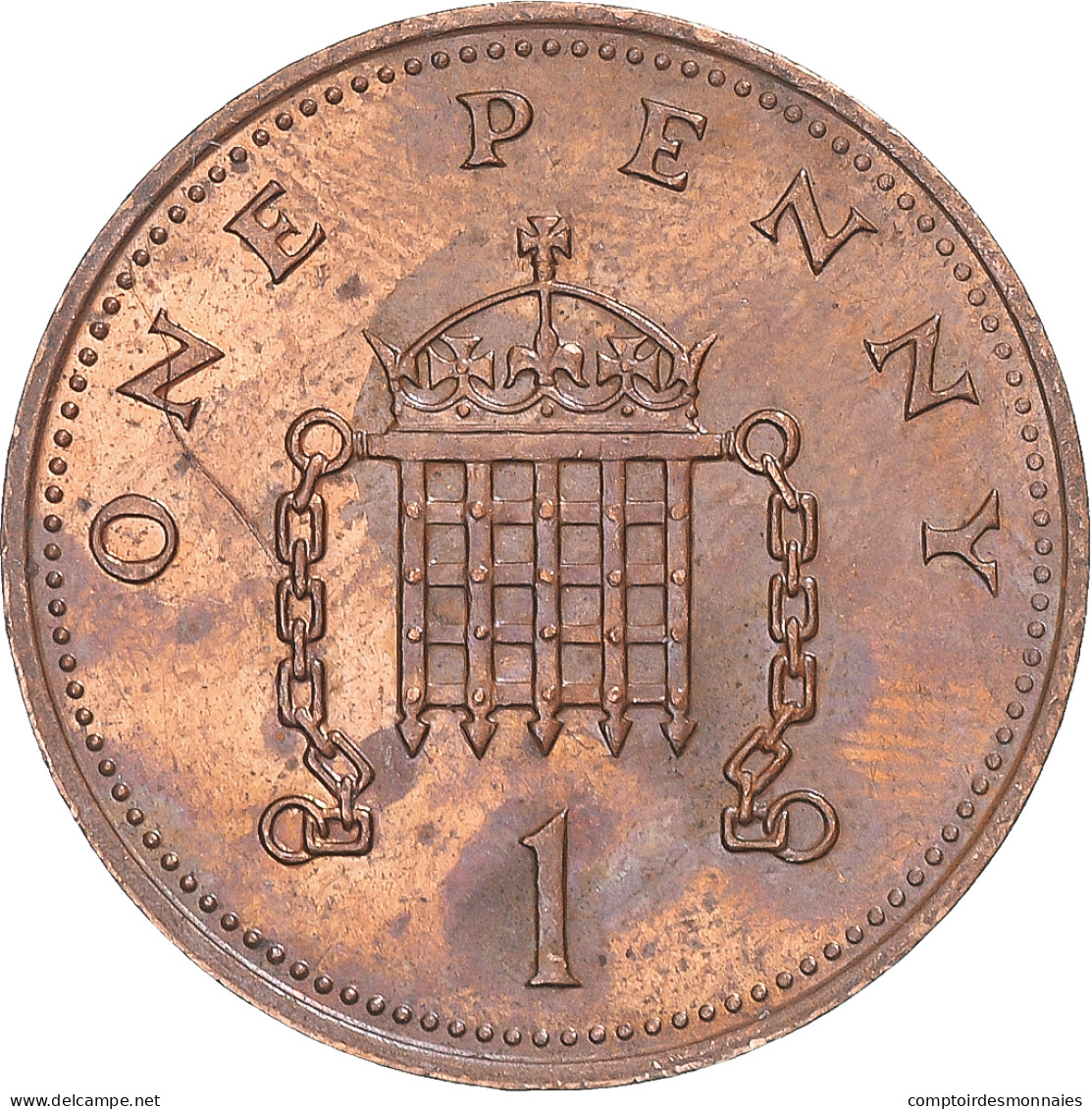 Monnaie, Grande-Bretagne, Penny, 1985 - 1 Penny & 1 New Penny