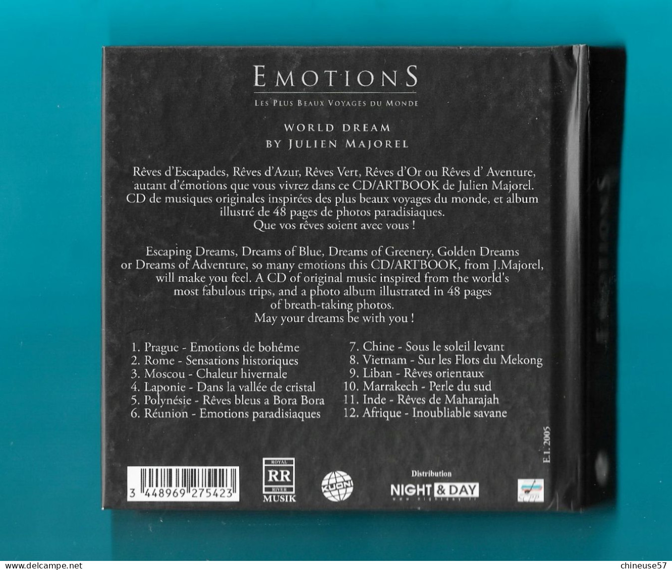 EMOTIONS CD Art Book Julien Majorel Avec Coffret Encens Ambiance De 2005 - Verzameluitgaven