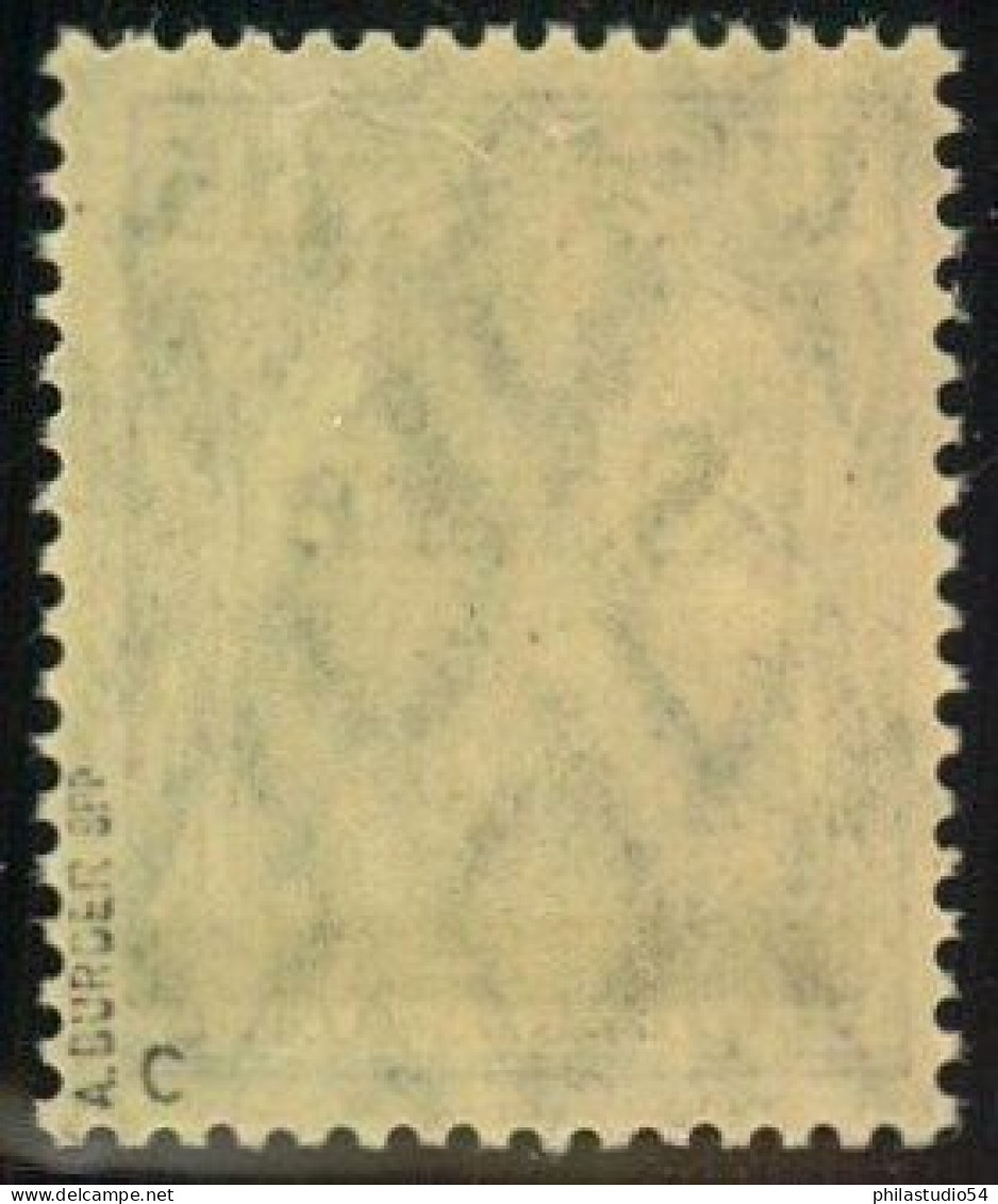 1920, 15 Pfg. Germania "SARRE" Postfrisch Geprüft Burger BPP - Michel 7cI - Unused Stamps