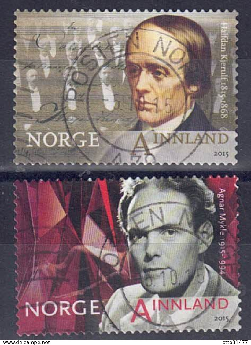 Norwegen 2015 - Persönlichkeiten, Nr. 1890 - 1891, Gestempelt / Used - Used Stamps