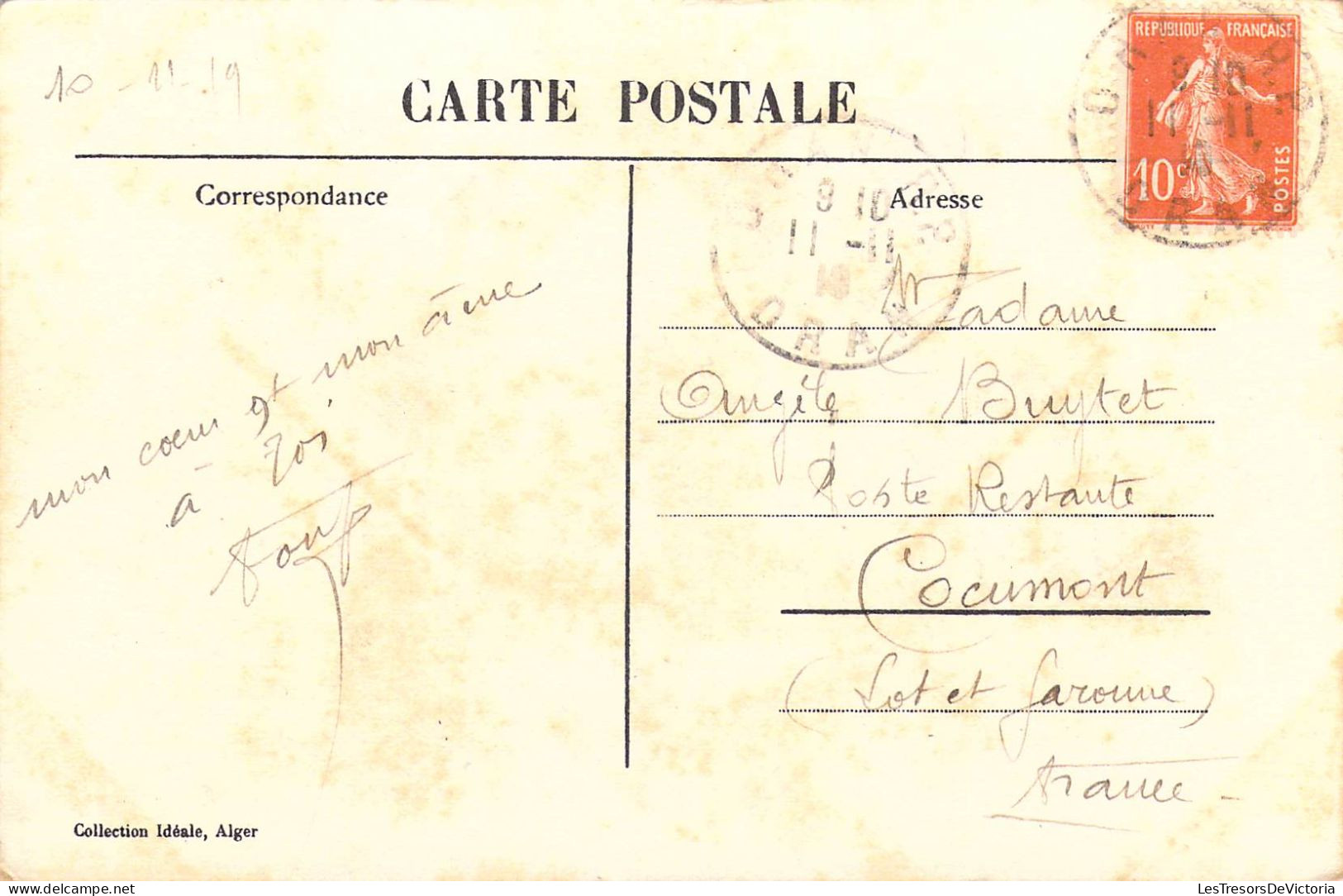 ALGERIE - Scènes Et Types - Courrier Du Sud - Carte Postale Ancienne - Scenes
