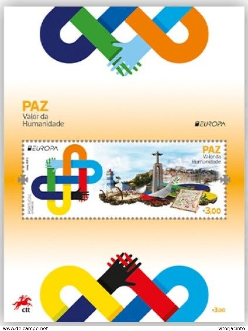 PORTUGAL - EUROPA 2023 - Peace: The Highest Value Of Humanity (stamp + Souvenir Sheet) - Date Of Issue: 2023-05-09 - 2023