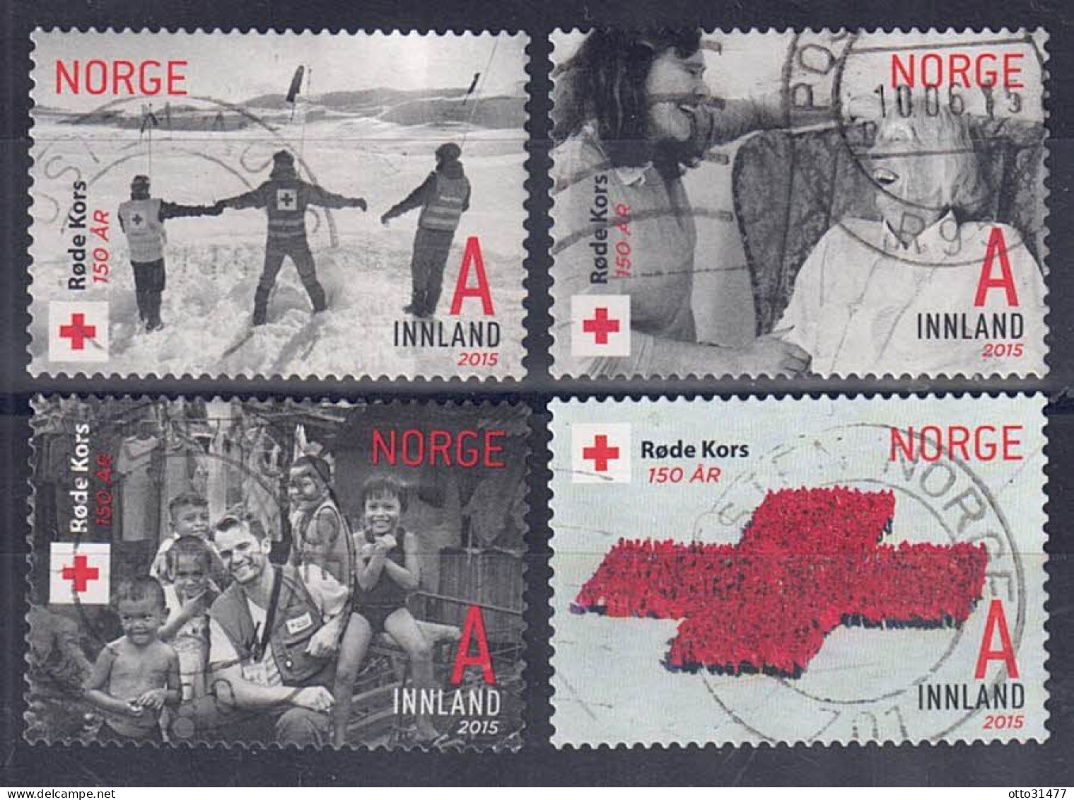 Norwegen 2015 - Rotes Kreuz, Nr. 1874 - 1877, Gestempelt / Used - Usados