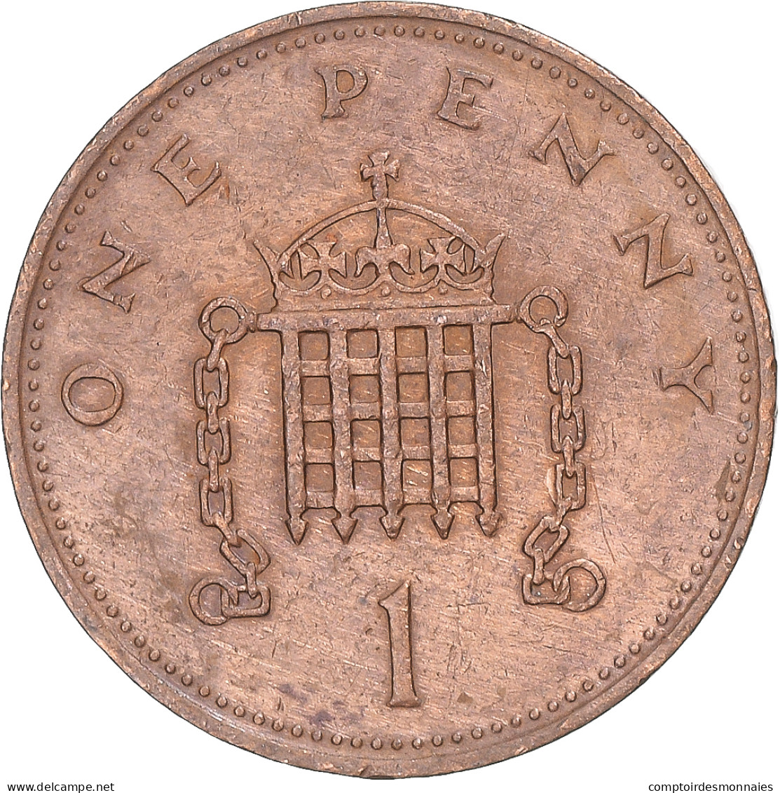 Monnaie, Grande-Bretagne, Penny, 1982 - 1 Penny & 1 New Penny