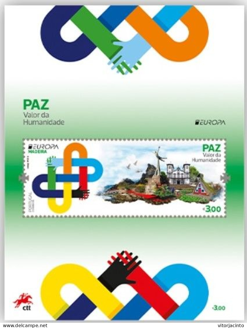 PORTUGAL- Madeira - EUROPA 2023- Peace: The Highest Value Of Humanity (stamp+souvenir Sheet) - Date Of Issue: 2023-05-09 - 2023