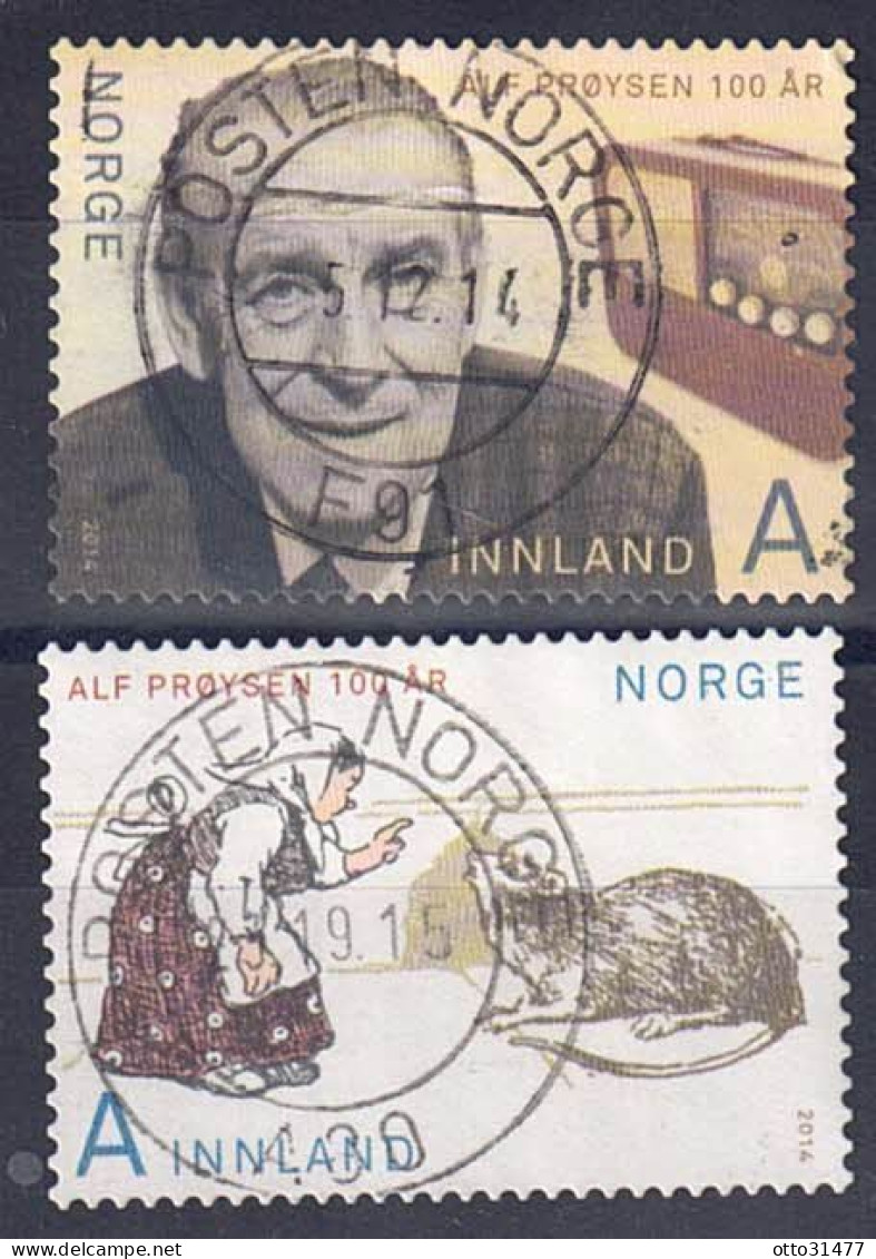 Norwegen 2014 - Alf Preysen, Nr. 1860 - 1861, Gestempelt / Used - Usados