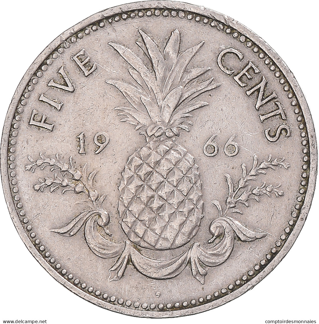 Monnaie, Bahamas, 5 Cents, 1966 - Bahama's