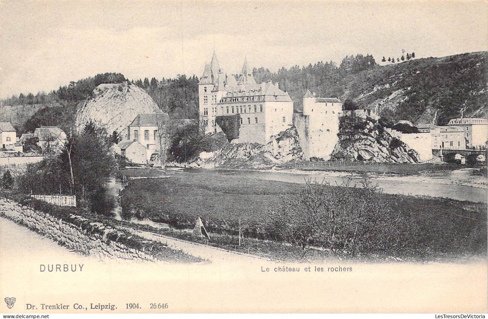 BELGIQUE - Durbuy - Le Château Et Les Rochers - Carte Postale Ancienne - Durbuy