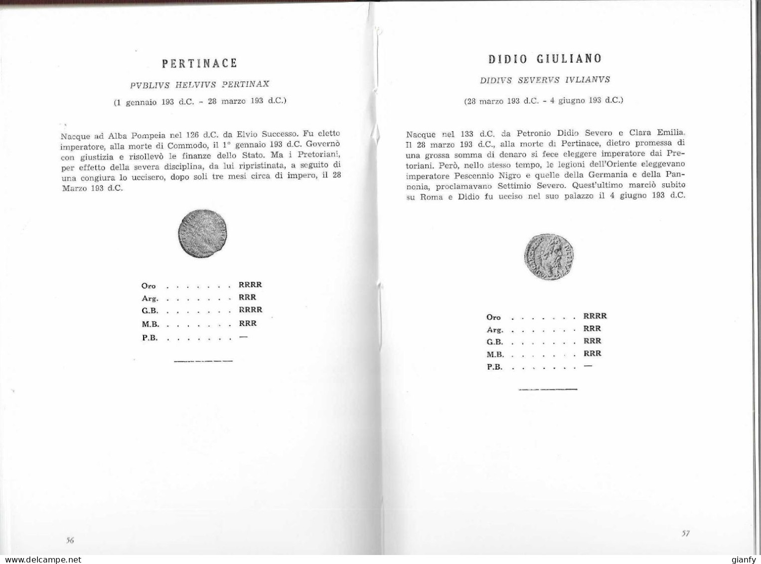 GINO FRISIONE -MONETE DI ROMA IMPERIALE - DA AUGUSTO A ROMOLO AUGUSTO - LA MONETA GENOVA - Livres & Logiciels