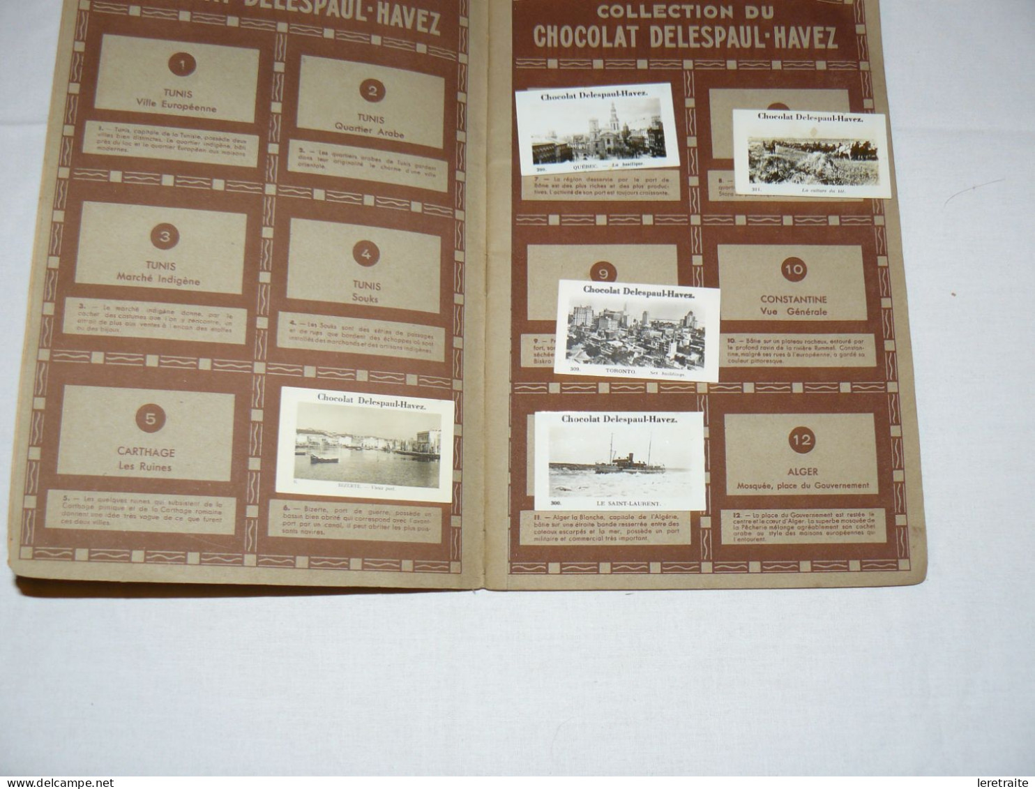 Album N°1  Photographique Du Chocolat Delespaul Havez. - Chocolat