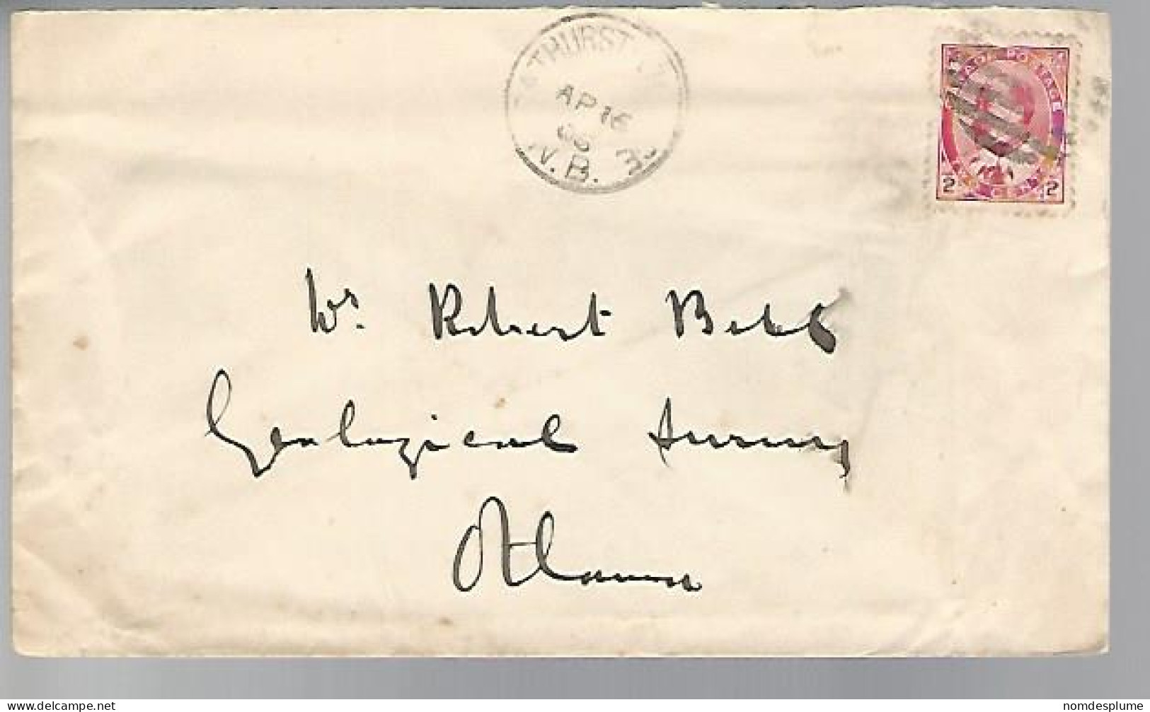 58104)  Canada Bathurst Ottawa  Postmark Cancel 1906 Duplex - Brieven En Documenten