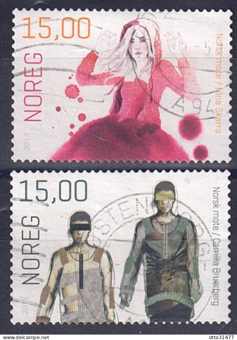 Norwegen 2013 - Mode, Nr. 1802 - 1803, Gestempelt / Used - Oblitérés