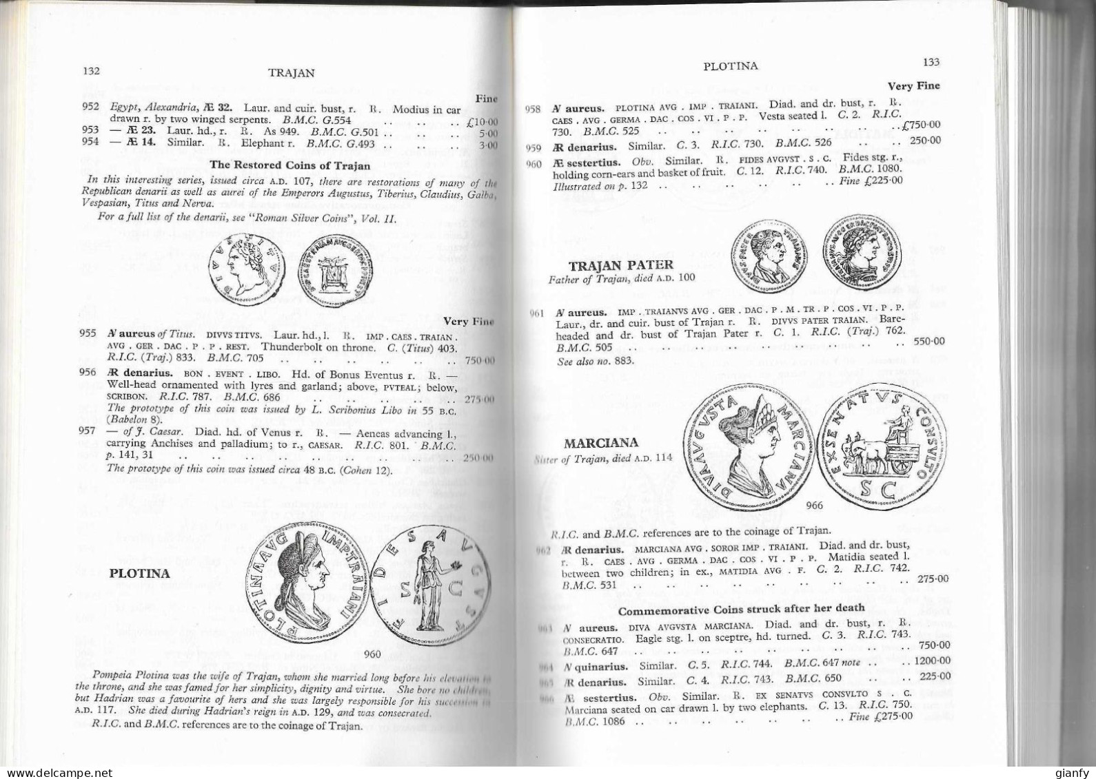 DAVID R. SEARS - ROMAN COINS - SEABY  LONDON 1970 - Livres & Logiciels