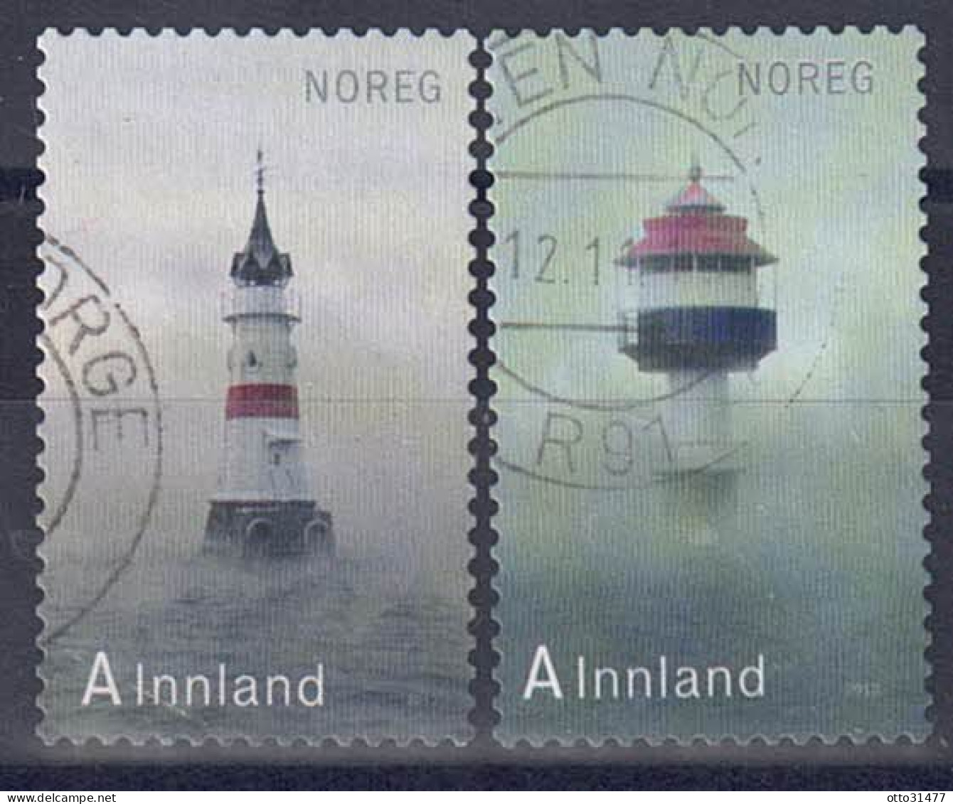 Norwegen 2012 - Leuchttürme, Nr. 1788 - 1789, Gestempelt / Used - Gebruikt