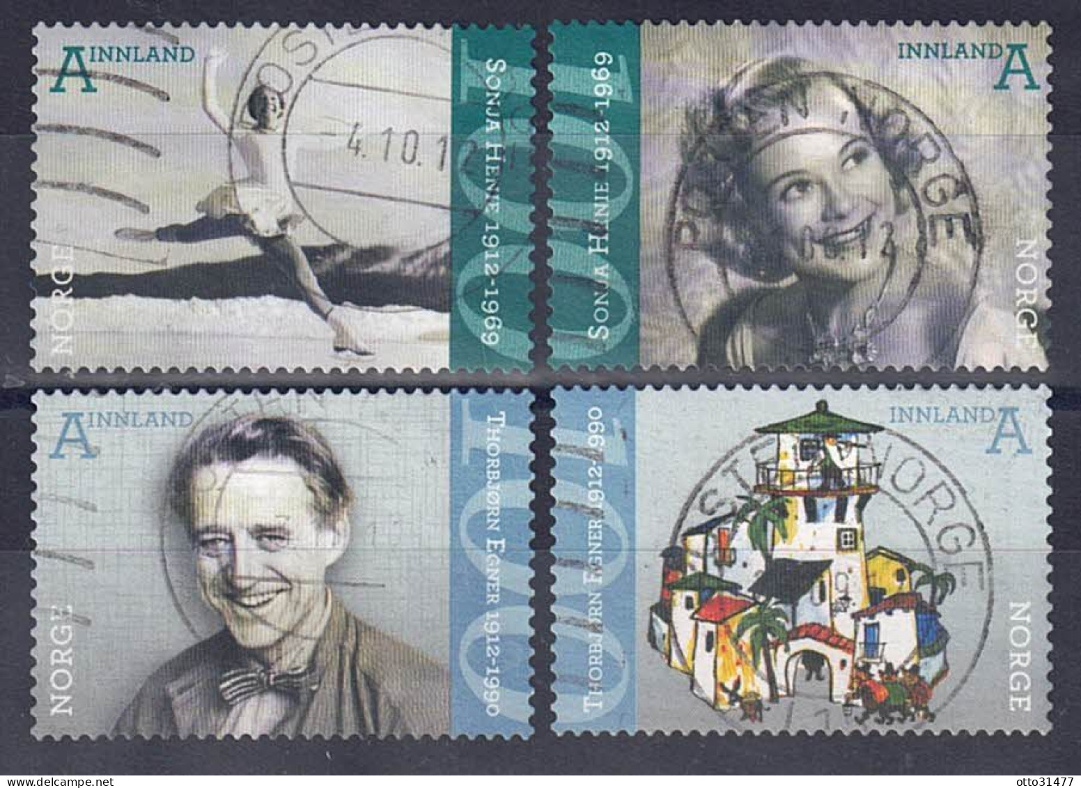 Norwegen 2012 - Geburtstage, Nr. 1778 - 1781, Gestempelt / Used - Used Stamps