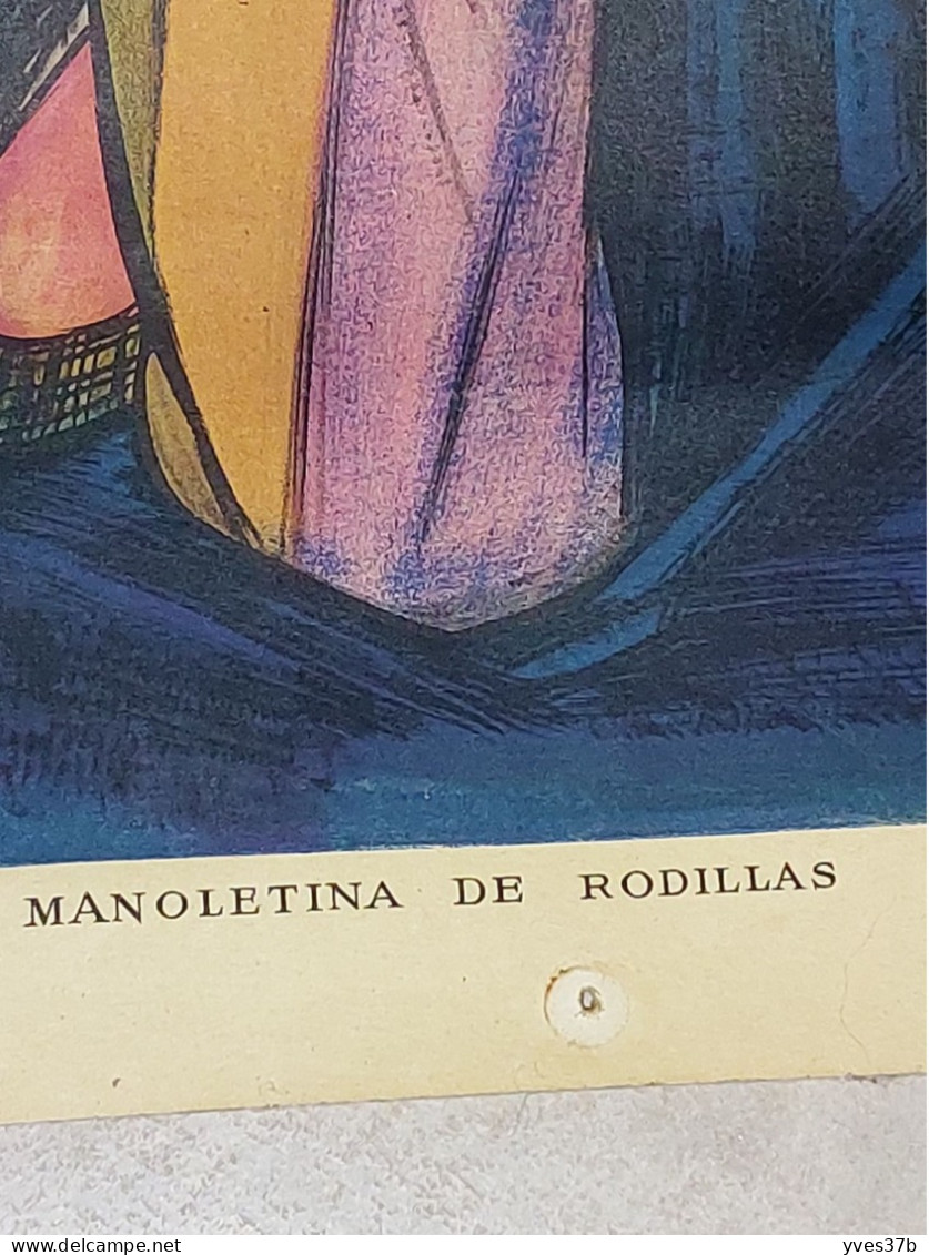 Lithographie Manoletina De Rodillas Canarelli Imprimerie Marseille - 56x71 - TTB - Manifesti