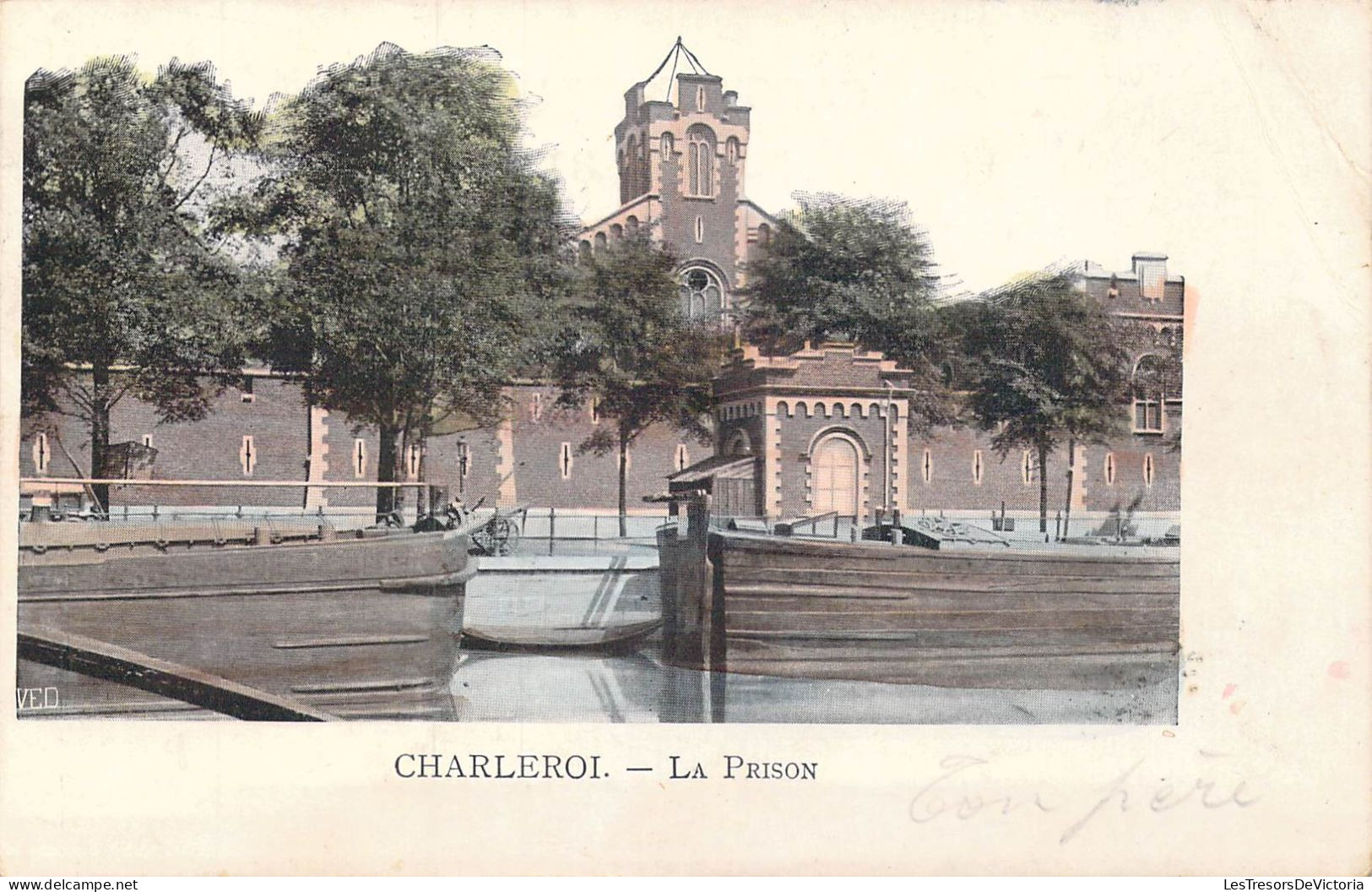 BELGIQUE - Charleroi - La Prison - Carte Postale Ancienne - Charleroi