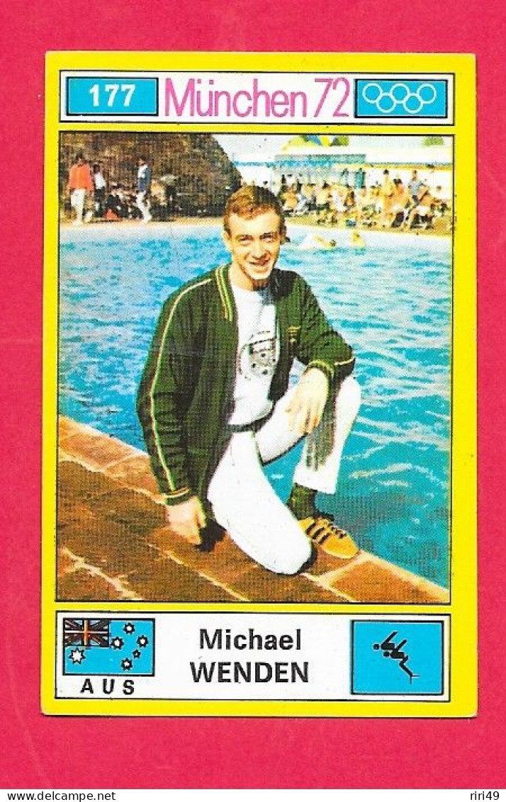Panini Image, Munchen 72, Jeux Olympiques, XX, N°177 WENDEN AUS  AUTRALIE, Munich 1972 - Trading-Karten
