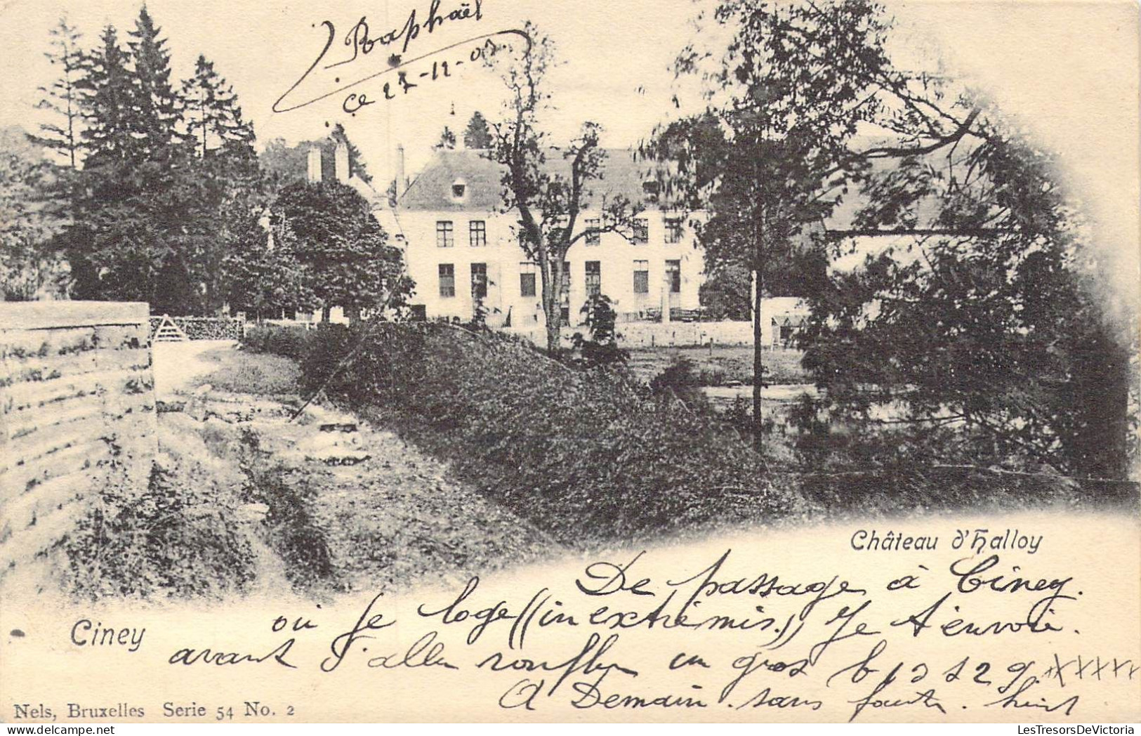 BELGIQUE - Ciney - Château D'Halloy - Carte Postale Ancienne - Ciney