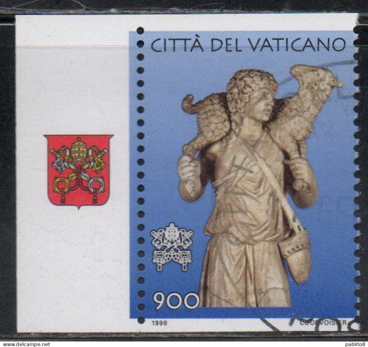 CITTÀ DEL VATICANO VATICAN VATIKAN 1998 ESPOSIZIONE MONDIALE DI FILATELIA ARTE ITALIA 98 USATO USED OBLITERE' - Used Stamps