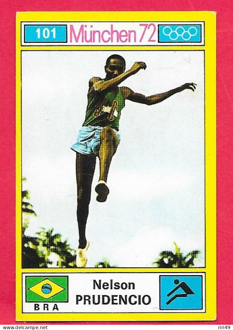 Panini Image, Munchen 72, Jeux Olympiques, XX, N°101 PRUDENCIO BRA BRASIL BRESIL, Munich 1972 - Tarjetas