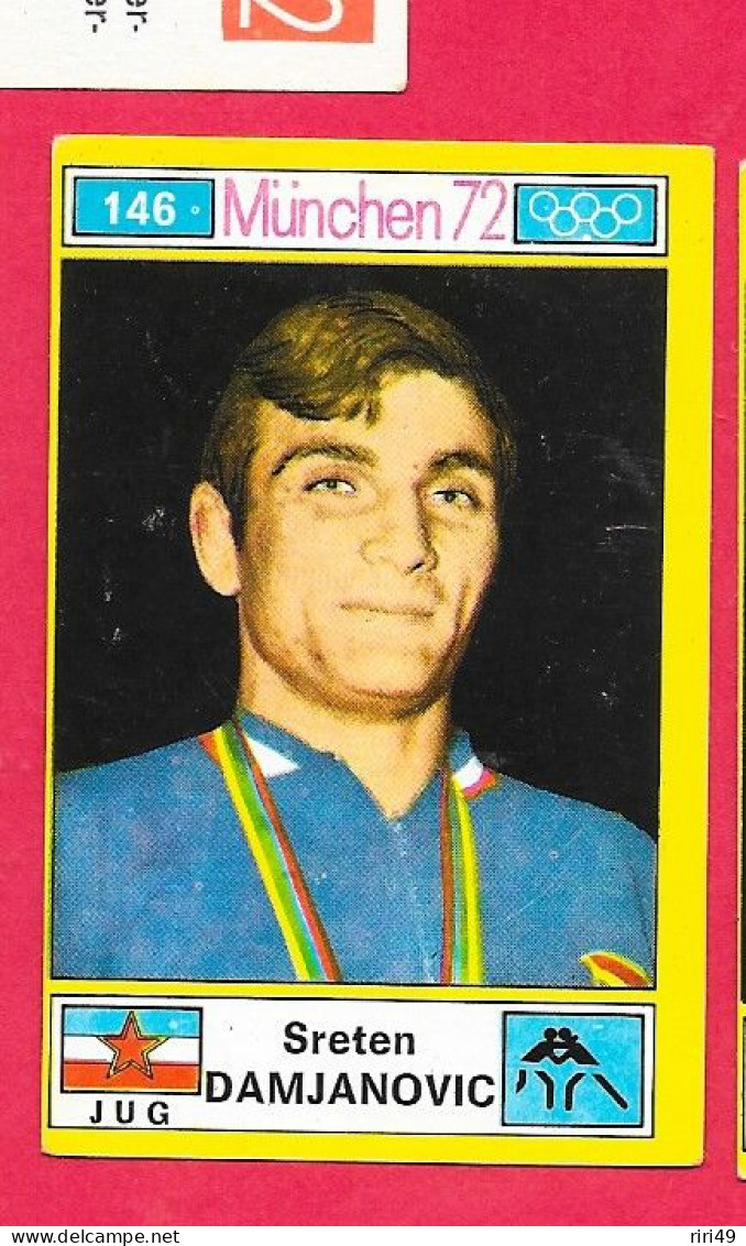 Panini Image, Munchen 72, Jeux Olympiques, XX, N°146 DAMJANOVIC JUG , Munich 1972 - Trading Cards