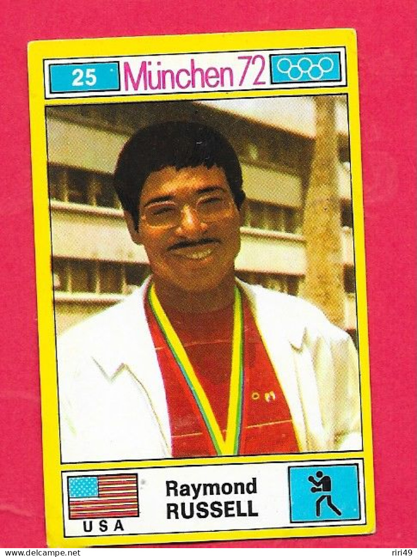 Panini Image, Munchen 72, Jeux Olympiques, XX, N°25 RUSSEL USA  , Munich 1972 - Tarjetas