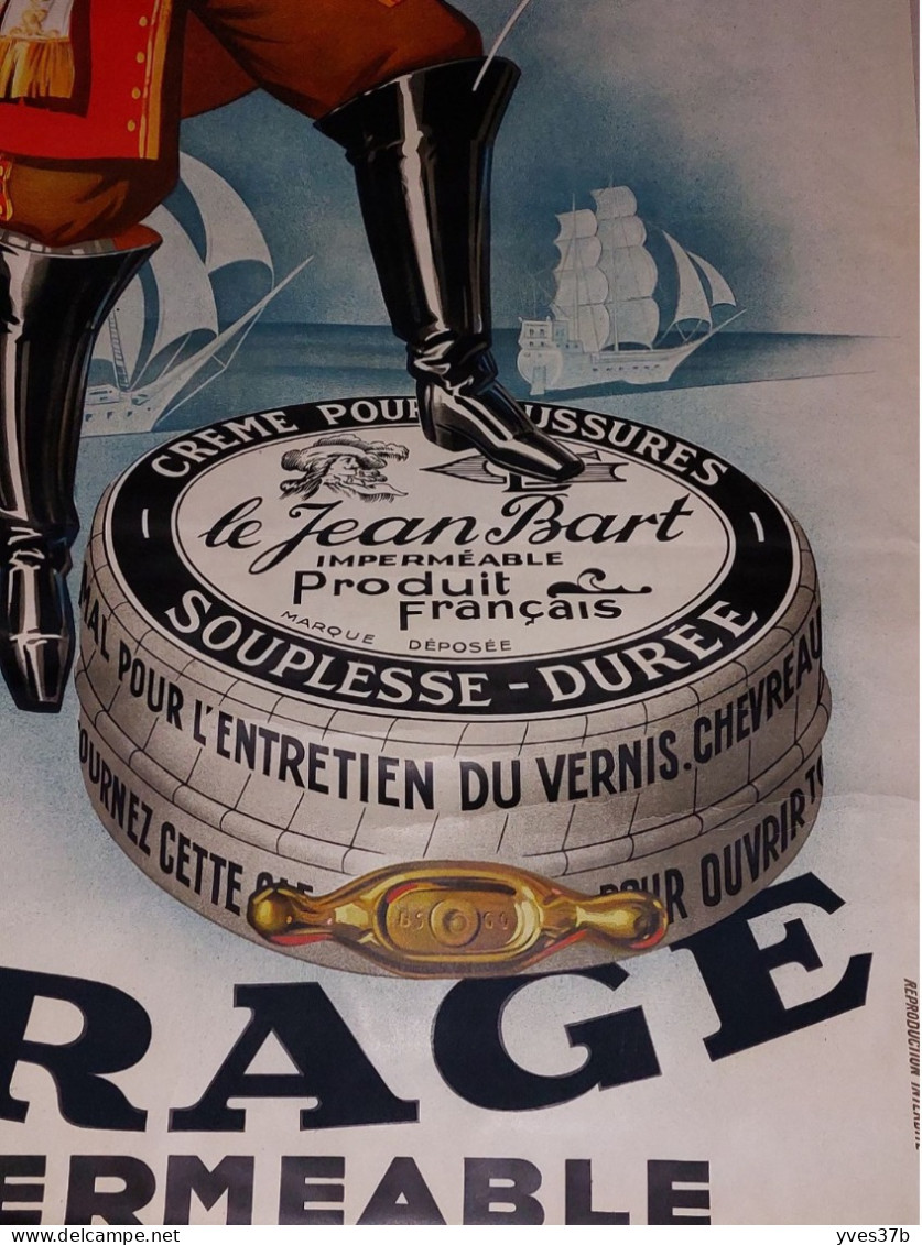 Affiche "Cirage Jean BART "Henri Le Monnier 1933 - 100x150 - TTB - Manifesti