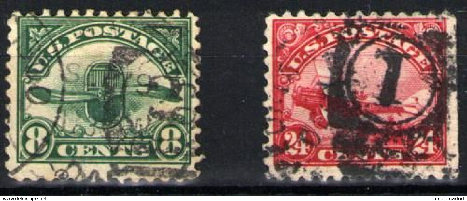 Estados Unidos (aéreo) Nº 4 Y 6 - 1a. 1918-1940 Used