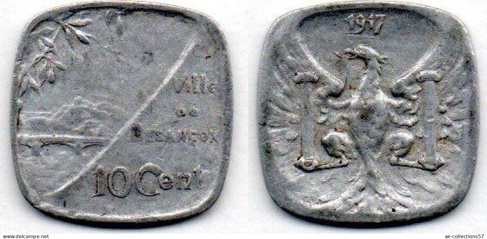 MA 22609 / Besançon 10 Centimes 1917 - Monetari / Di Necessità