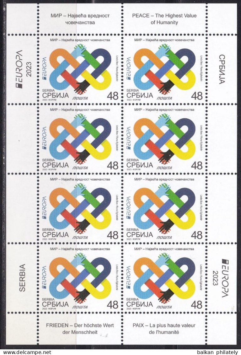 Serbia 2023 Europa CEPT Peace Humanity Joint Issues Theme Stamp 48 MNH - 2023