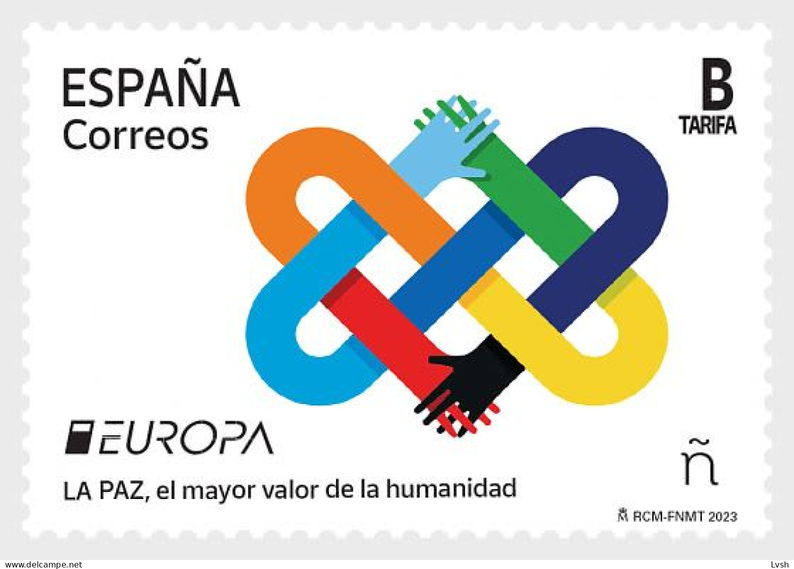 Spain.2023.Europa CEPT.Peace – The Highest Value Of Humanity.1 V. ** . - 2023